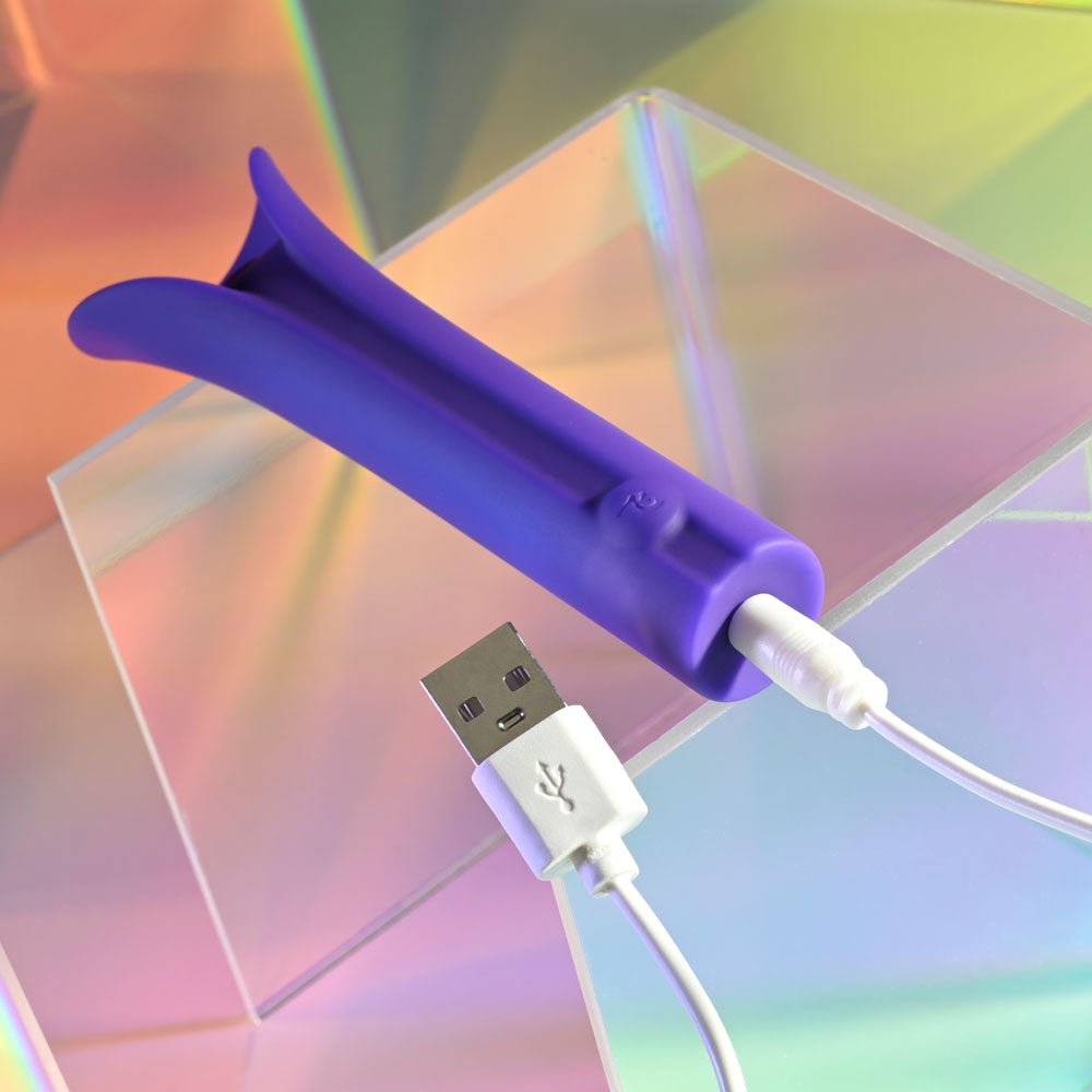 Evolved FULL COVERAGE - Purple 11.9 cm USB Rechargeable Bullet – Sex toys NZ by Naughtyhut. Discreet delivery nationwide.