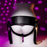 Buy Evolved GIVING VIBES - Black 14.6 cm USB Rechargeable Vibrating Strap - On with Remote – Naughtyhut NZ sex toys online. Discreet delivery & top brands.