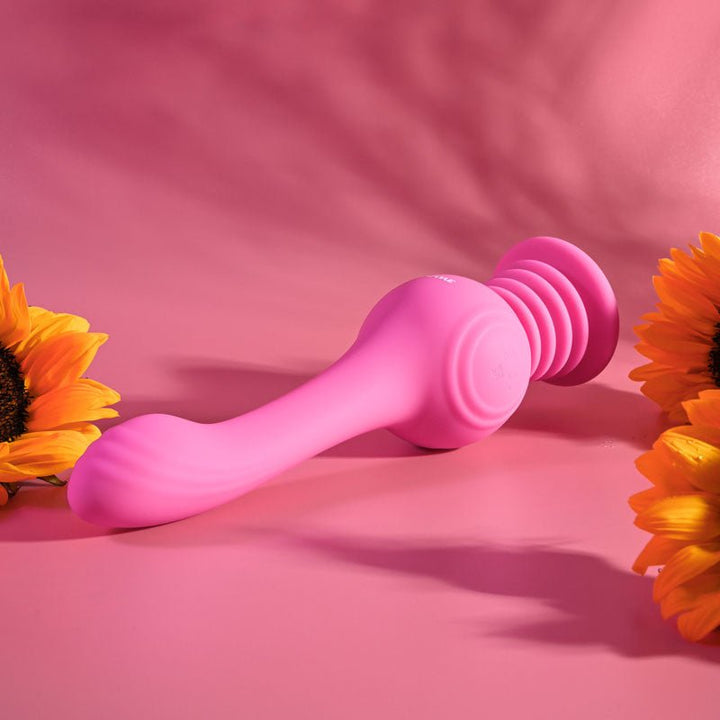Evolved GYRO VIBE - Pink 24.8 cm USB Rechargeable Super Vibrator – Sex toys NZ by Naughtyhut. Discreet delivery nationwide.