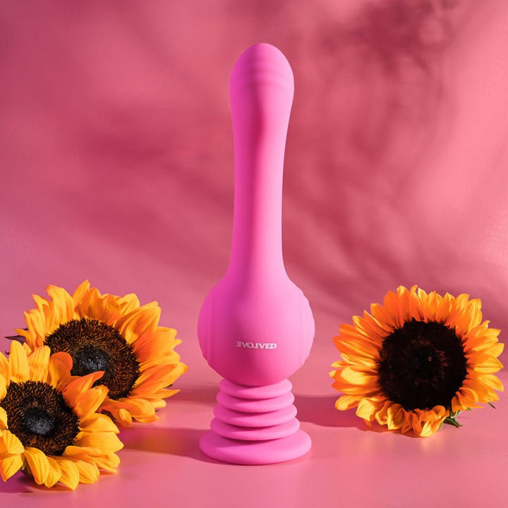 Evolved GYRO VIBE - Pink 24.8 cm USB Rechargeable Super Vibrator – Sex toys NZ by Naughtyhut. Discreet delivery nationwide.