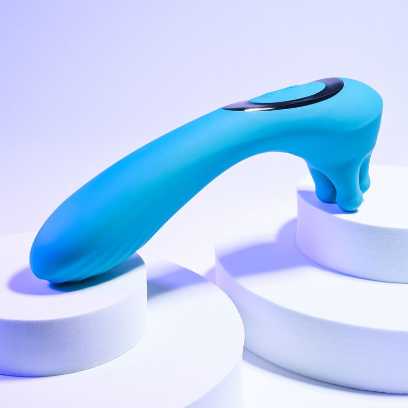 Evolved HEADS OR TAILS - Blue 19.3 cm USB Rechargeable Dual Ended Massager – Sex toys NZ by Naughtyhut. Discreet delivery nationwide.