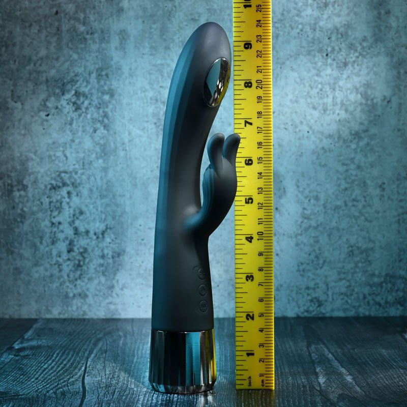 Buy Evolved Heat Up & Chill - Black 24.1 cm USB Rechargeable Heating & Cooling Rabbit Vibrator – Naughtyhut NZ sex toys online. Discreet delivery & top brands.