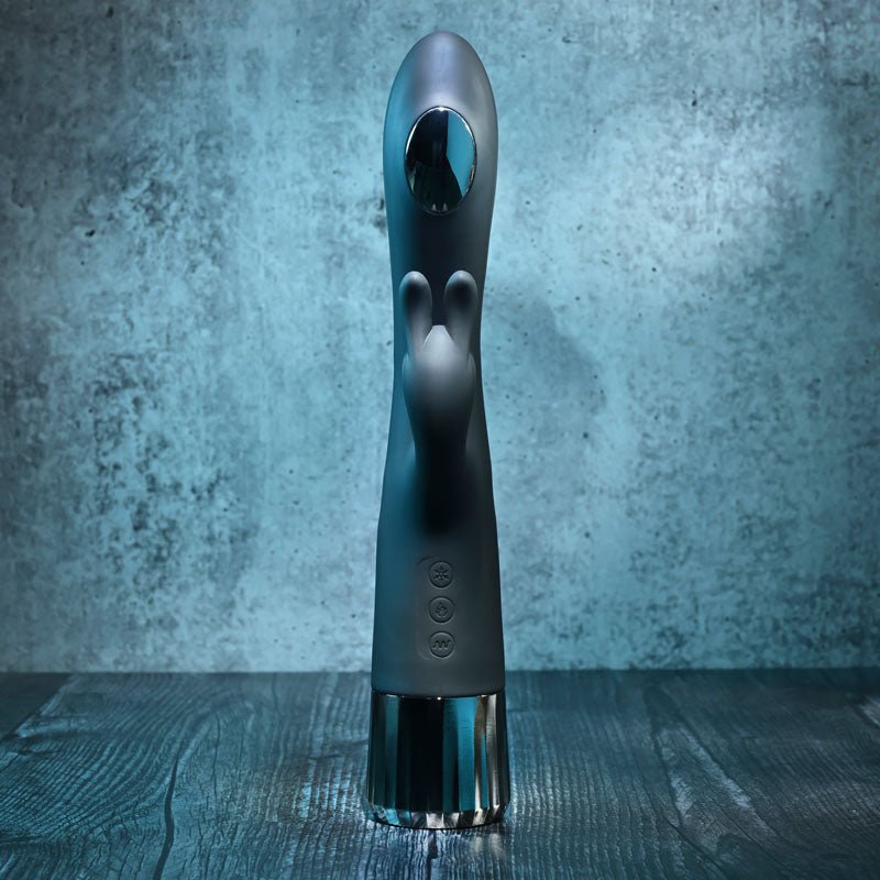 Buy Evolved Heat Up & Chill - Black 24.1 cm USB Rechargeable Heating & Cooling Rabbit Vibrator – Naughtyhut NZ sex toys online. Discreet delivery & top brands.