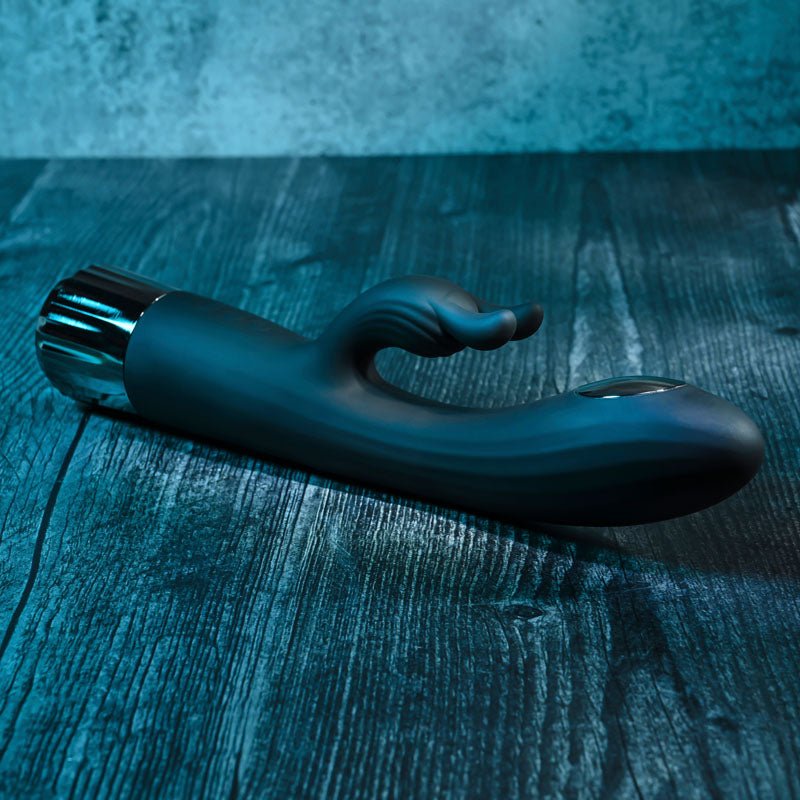 Buy Evolved Heat Up & Chill - Black 24.1 cm USB Rechargeable Heating & Cooling Rabbit Vibrator – Naughtyhut NZ sex toys online. Discreet delivery & top brands.