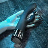 Buy Evolved Heat Up & Chill - Black 24.1 cm USB Rechargeable Heating & Cooling Rabbit Vibrator – Naughtyhut NZ sex toys online. Discreet delivery & top brands.