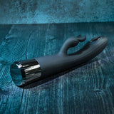 Buy Evolved Heat Up & Chill - Black 24.1 cm USB Rechargeable Heating & Cooling Rabbit Vibrator – Naughtyhut NZ sex toys online. Discreet delivery & top brands.
