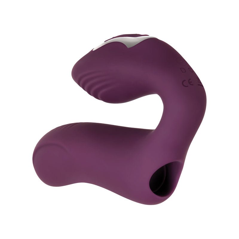 Buy Evolved Helping Hand - Purple USB Rechargeable Dual Finger Stimulator – Naughtyhut NZ sex toys online. Discreet delivery & top brands.