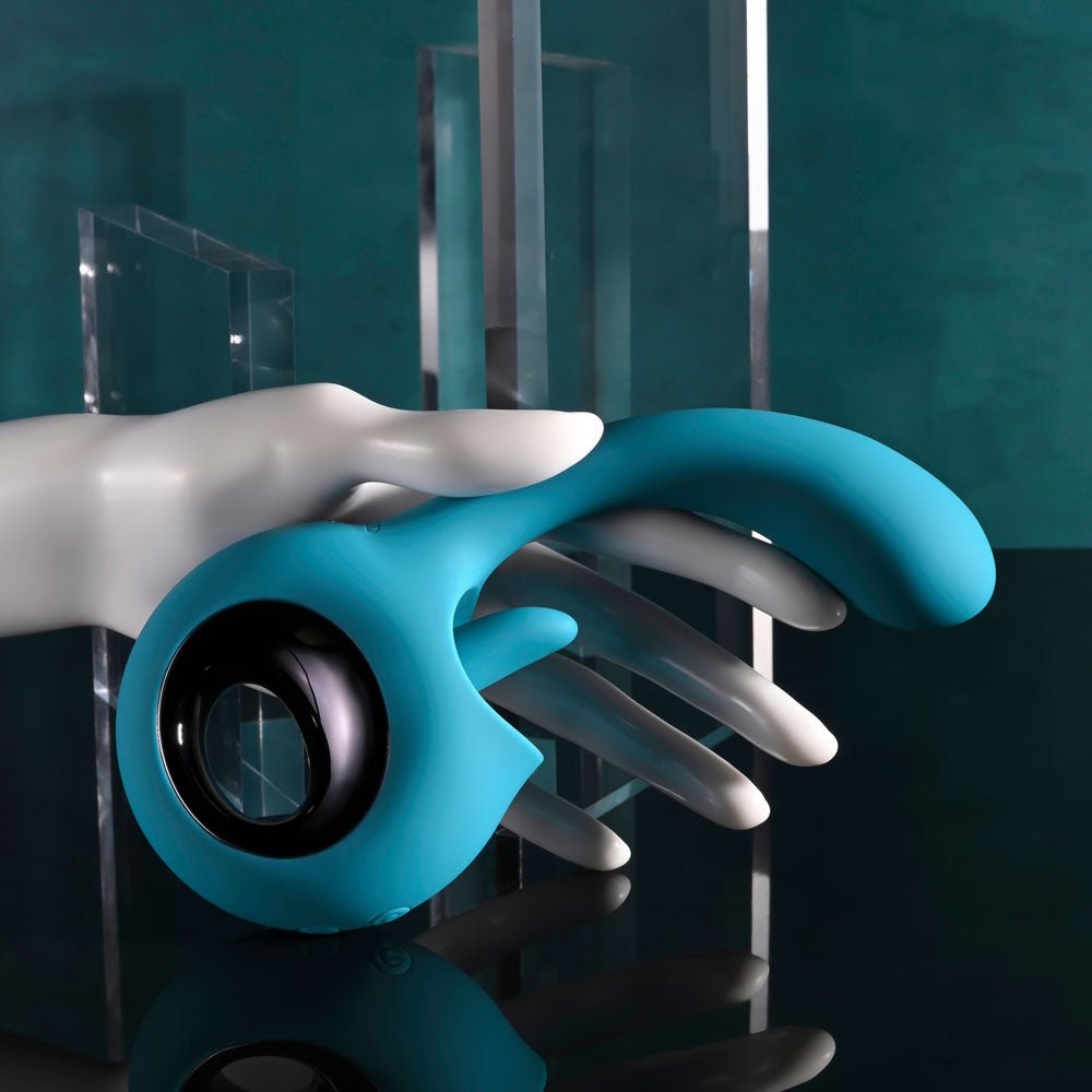 Evolved HOW MANY LICKS - Blue 17.8 cm USB Rechargeable Vibrator with Flicking Stimulator – Sex toys NZ by Naughtyhut. Discreet delivery nationwide.