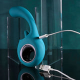 Buy Evolved HOW MANY LICKS - Blue 17.8 cm USB Rechargeable Vibrator with Flicking Stimulator – Naughtyhut NZ sex toys online. Discreet delivery & top brands.