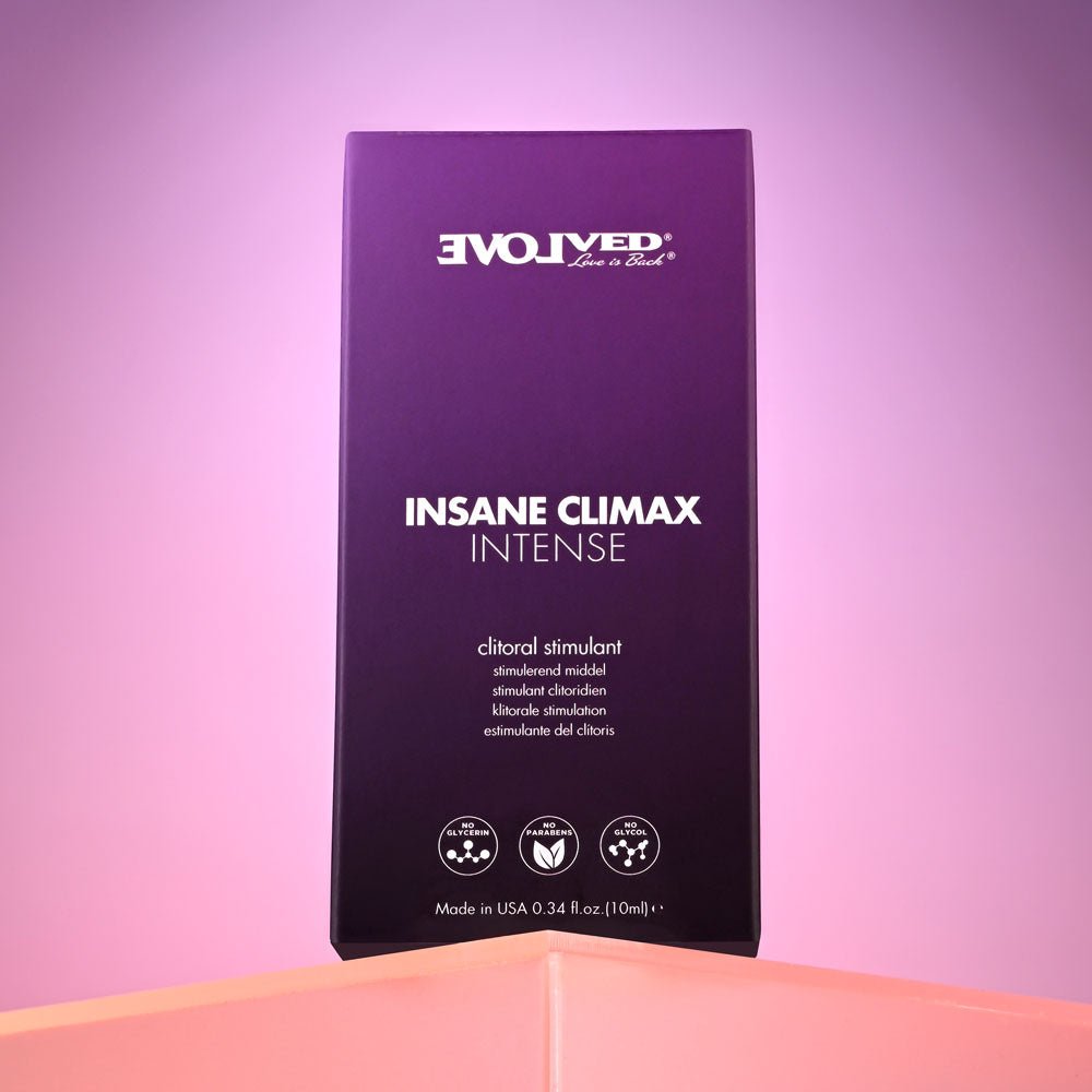 Evolved INSANE CLIMAX - INTENSE - Clitoral Stimulation Gel - 10 ml Tube – Sex toys NZ by Naughtyhut. Discreet delivery nationwide.