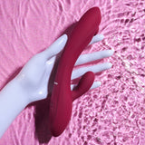 Buy Evolved JAMMIN' G - Burgundy 20.1 cm USB Rechargeable Rabbit Vibrator – Naughtyhut NZ sex toys online. Discreet delivery & top brands.