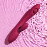 Buy Evolved JAMMIN' G - Burgundy 20.1 cm USB Rechargeable Rabbit Vibrator – Naughtyhut NZ sex toys online. Discreet delivery & top brands.
