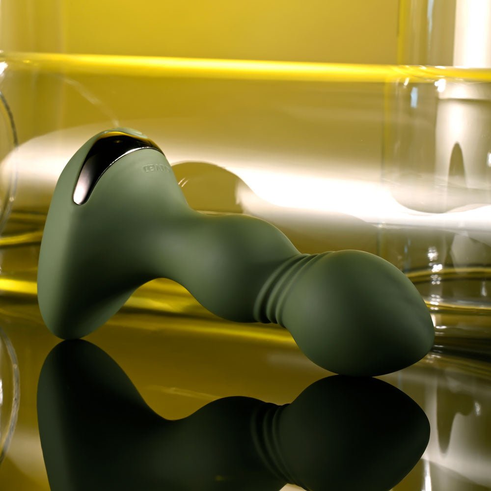 Evolved LIEUTENANT - Green 12.2 cm USB Rechargeable Vibrating Butt Plug – Sex toys NZ by Naughtyhut. Discreet delivery nationwide.
