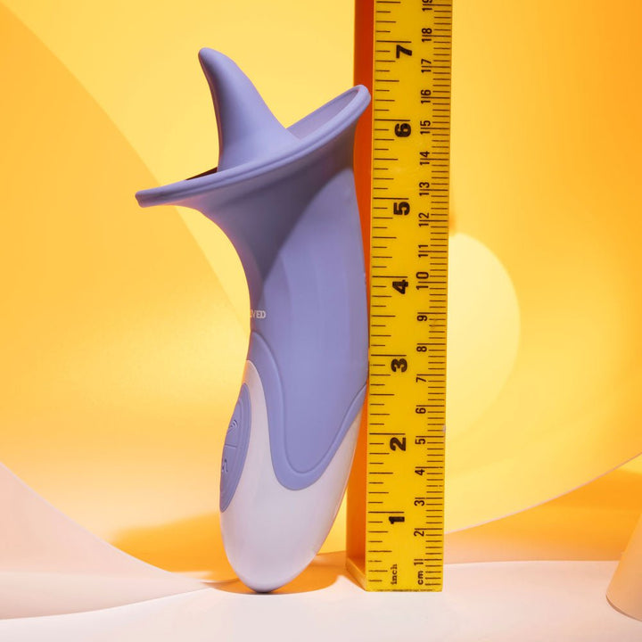 Evolved LIX & KISSES - Purple 18.7 cm USB Rechargeable Flicking Tongue Stimulator – Sex toys NZ by Naughtyhut. Discreet delivery nationwide.