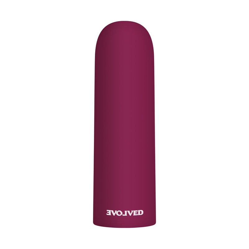 Buy Evolved Mighty Thick - Burgundy Red 9 cm USB Rechargeable Bullet – Naughtyhut NZ sex toys online. Discreet delivery & top brands.