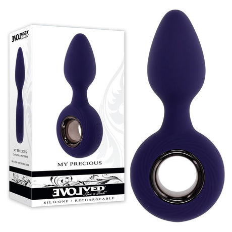Buy Evolved MY PRECIOUS - Blue 12.7 cm USB Rechargeable Vibrating Butt Plug – Naughtyhut NZ sex toys online. Discreet delivery & top brands.