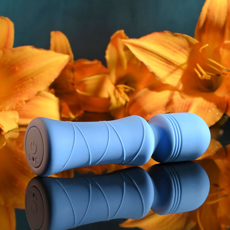 Buy Evolved Out Of The Blue - Blue 10.5 cm USB Rechargeable Mini Massager Wand – Naughtyhut NZ sex toys online. Discreet delivery & top brands.