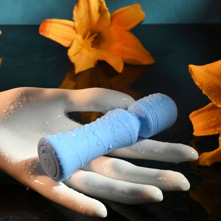 Evolved Out Of The Blue - Blue 10.5 cm USB Rechargeable Mini Massager Wand – Sex toys NZ by Naughtyhut. Discreet delivery nationwide.