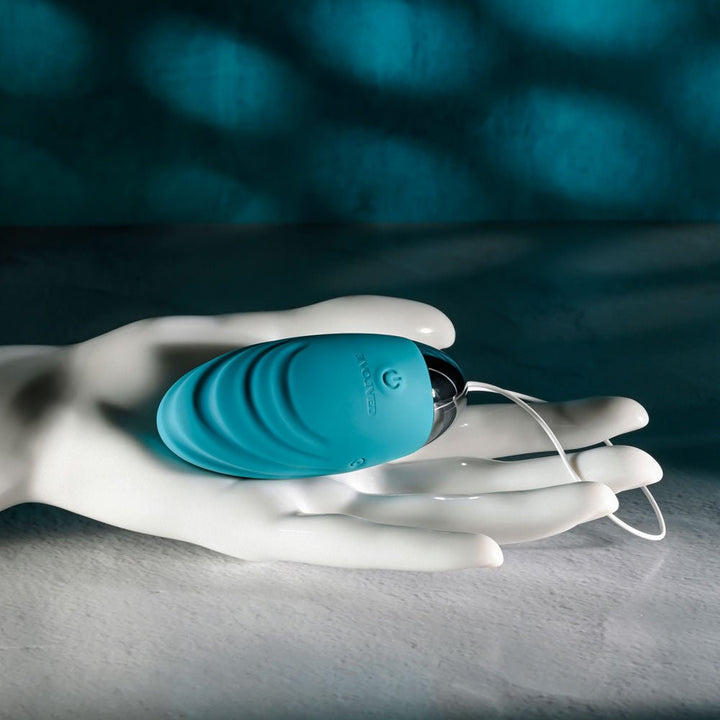 Evolved OVAL OFFICE - Green 8.5 cm USB Rechargeable Wireless Egg with Remote Control – Sex toys NZ by Naughtyhut. Discreet delivery nationwide.