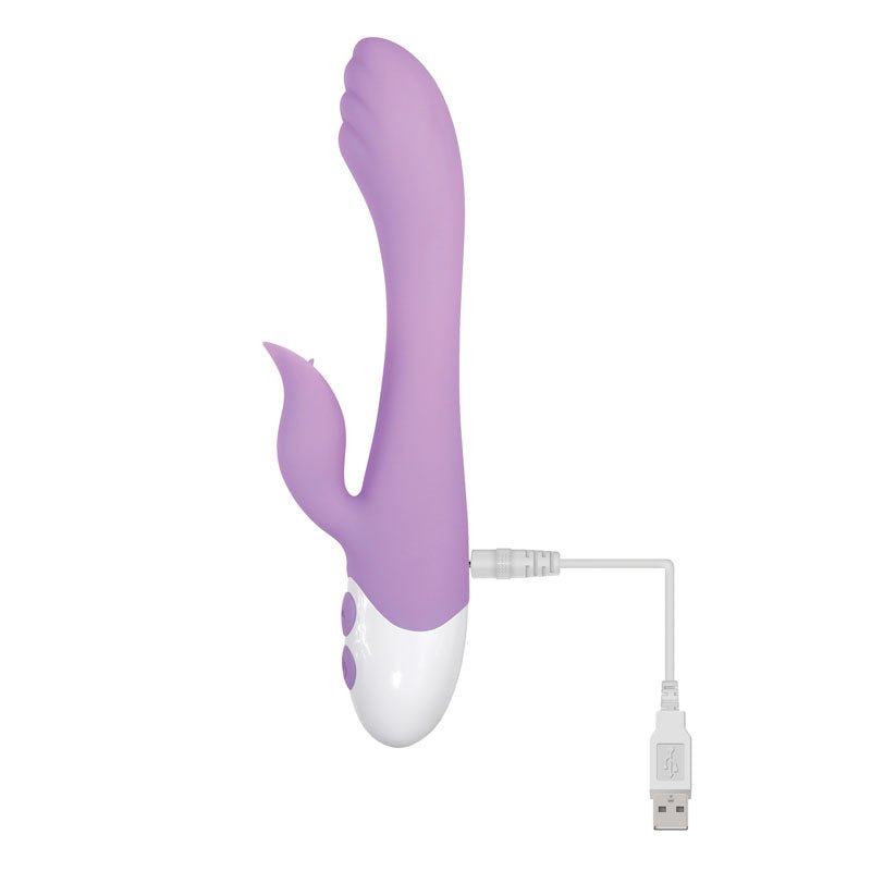 Buy Evolved PLEASING PETAL - Lilac 19.7 cm USB Rechargeable Rabbit Vibrator – Naughtyhut NZ sex toys online. Discreet delivery & top brands.