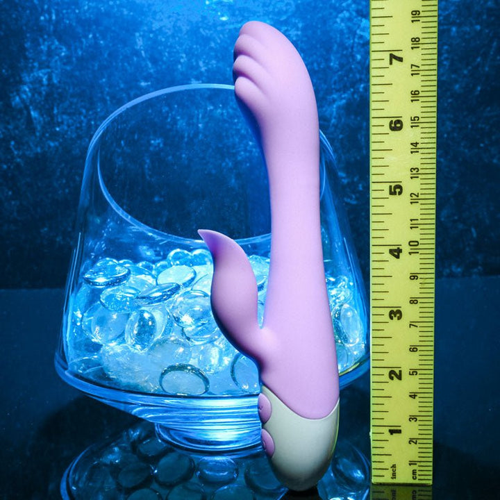 Evolved PLEASING PETAL - Lilac 19.7 cm USB Rechargeable Rabbit Vibrator – Sex toys NZ by Naughtyhut. Discreet delivery nationwide.