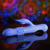 Buy Evolved POP GOES THE O - Purple 24.7 cm USB Rechargeable Thrusting & Bulging Rabbit Vibrator – Naughtyhut NZ sex toys online. Discreet delivery & top brands.