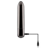 Buy Evolved REAL SIMPLE - Black Chrome 10 cm USB Rechargeable Bullet at NZ’s Mega Adult Toys Store. Discover premium sex toys with discreet shipping at the best price in NZ