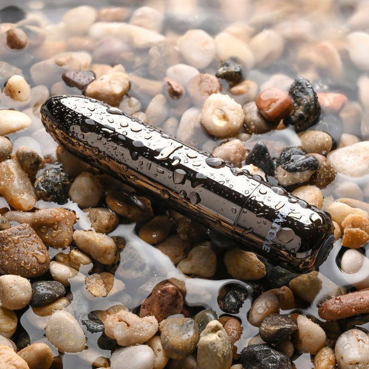 Evolved REAL SIMPLE - Black Chrome 10 cm USB Rechargeable Bullet – Sex toys NZ by Naughtyhut. Discreet delivery nationwide.