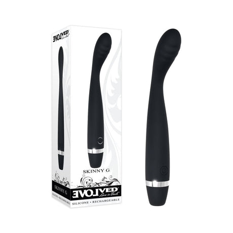Buy Evolved Skinny G - Black 17.8 cm USB Rechargeable Vibrator at NZ’s Mega Adult Toys Store. Discover premium sex toys with discreet shipping at the best price in NZ