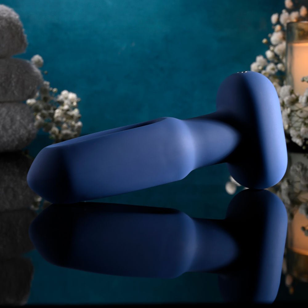 Evolved THE FLAPPER - Blue 14 cm USB Rechargeable Vibrating and Flapping Butt Plug with Remote – Sex toys NZ by Naughtyhut. Discreet delivery nationwide.