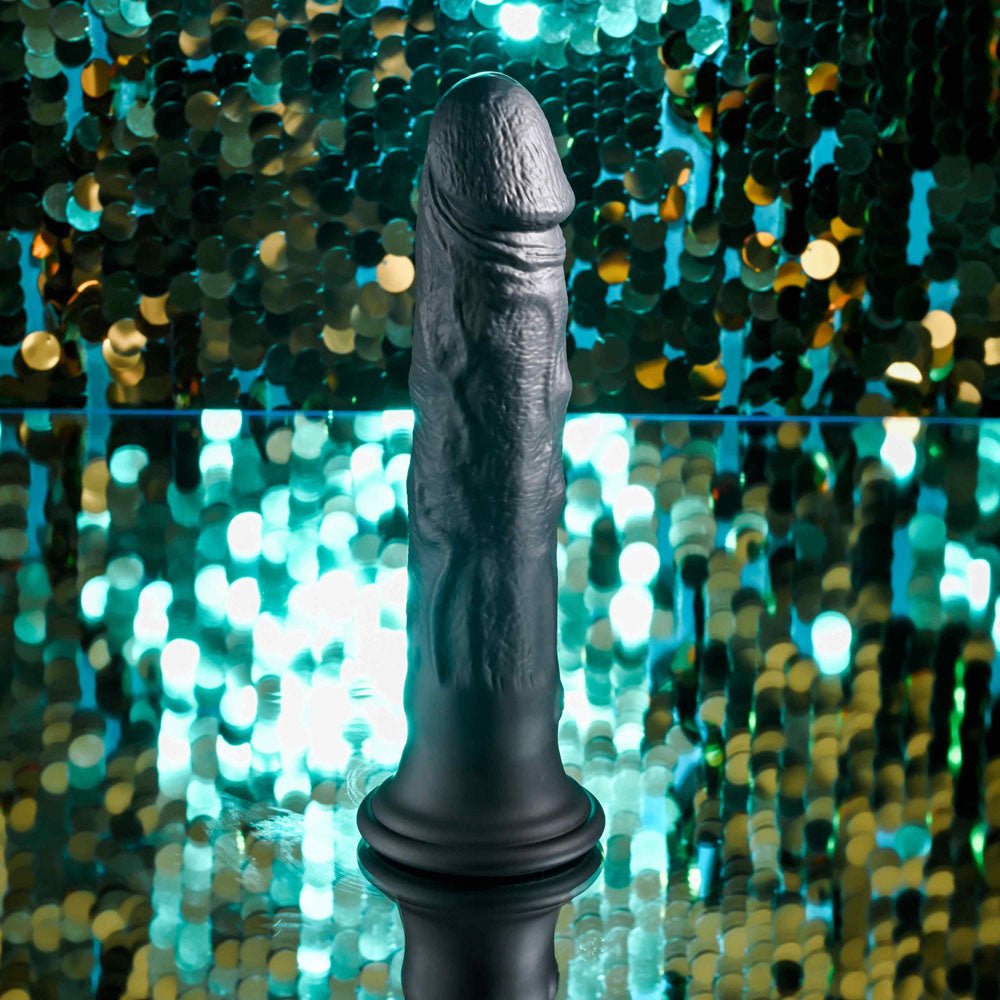 Buy Evolved BLACK THUNDER - Black 25 cm USB Rechargeable Vibrator – Naughtyhut NZ sex toys online. Discreet delivery & top brands.