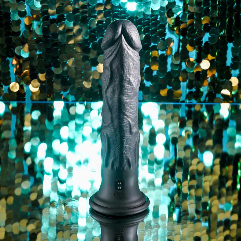 Buy Evolved BLACK THUNDER - Black 25 cm USB Rechargeable Vibrator – Naughtyhut NZ sex toys online. Discreet delivery & top brands.