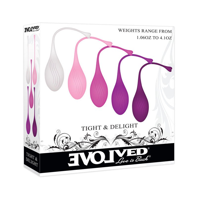 Evolved TIGHT & DELIGHT - Kegel Trainer Set - 5 Piece Kit – Sex toys NZ by Naughtyhut. Discreet delivery nationwide.