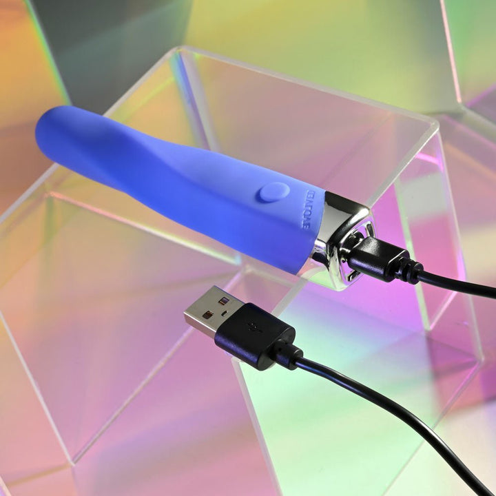 Evolved TWISTED TEMPTATION - Blue 12 cm USB Rechargeable Bullet – Sex toys NZ by Naughtyhut. Discreet delivery nationwide.