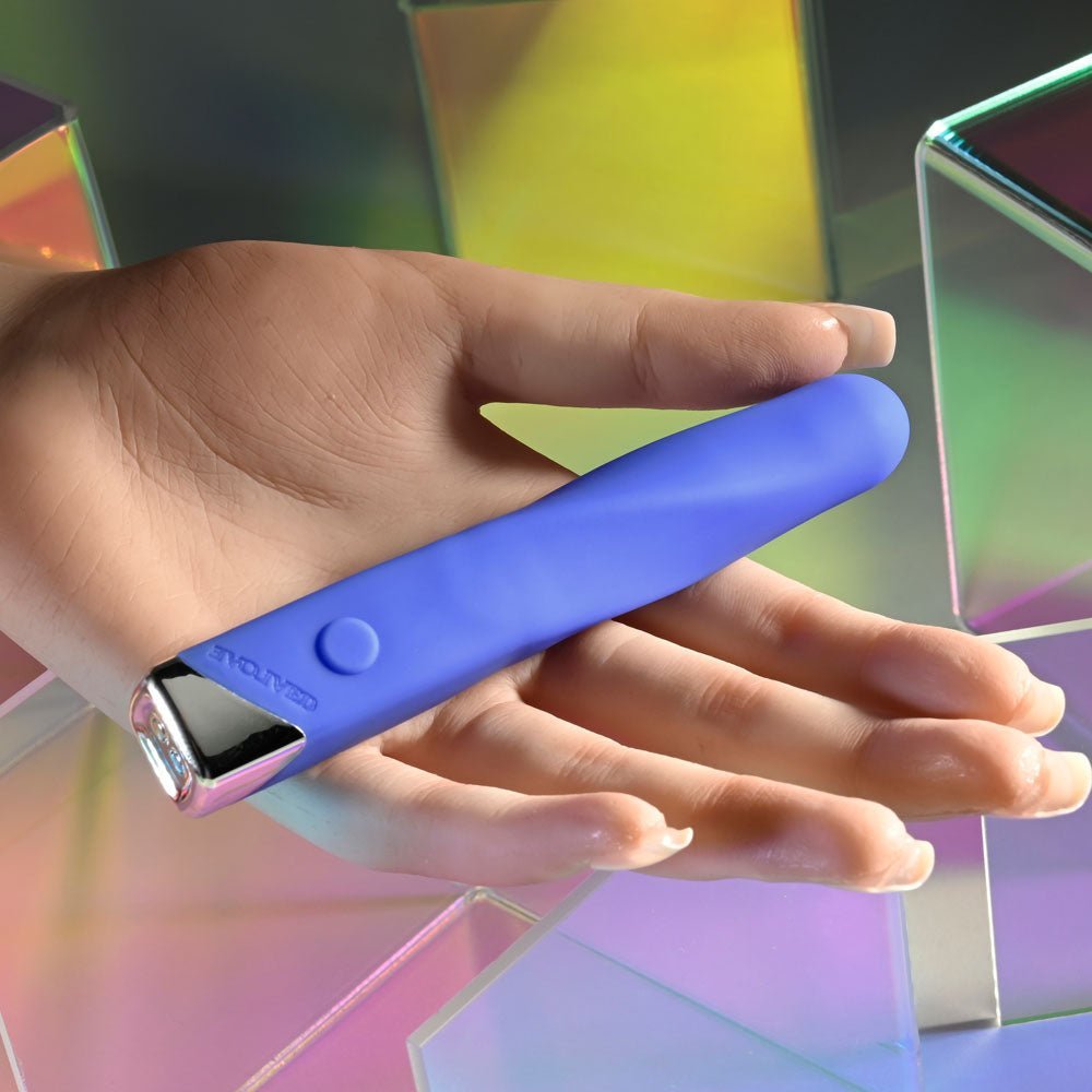 Evolved TWISTED TEMPTATION - Blue 12 cm USB Rechargeable Bullet – Sex toys NZ by Naughtyhut. Discreet delivery nationwide.