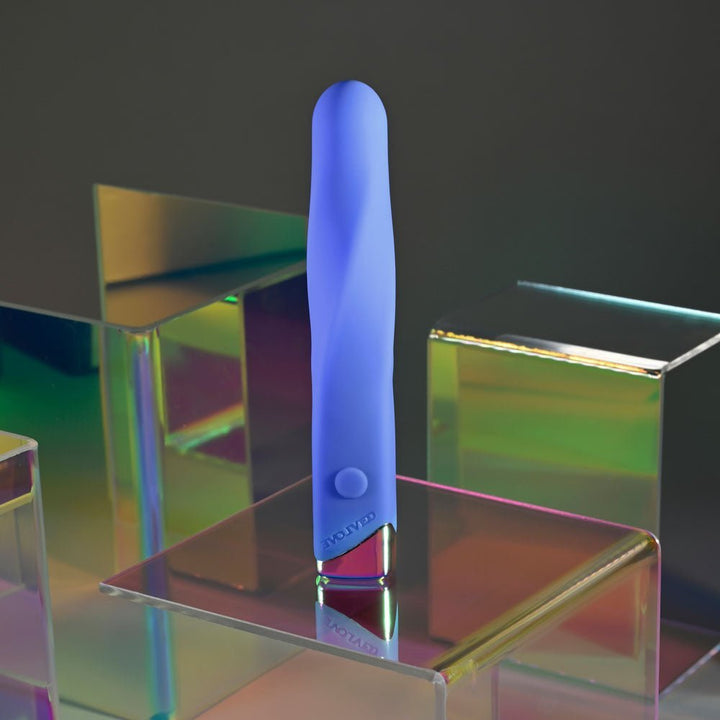 Evolved TWISTED TEMPTATION - Blue 12 cm USB Rechargeable Bullet – Sex toys NZ by Naughtyhut. Discreet delivery nationwide.