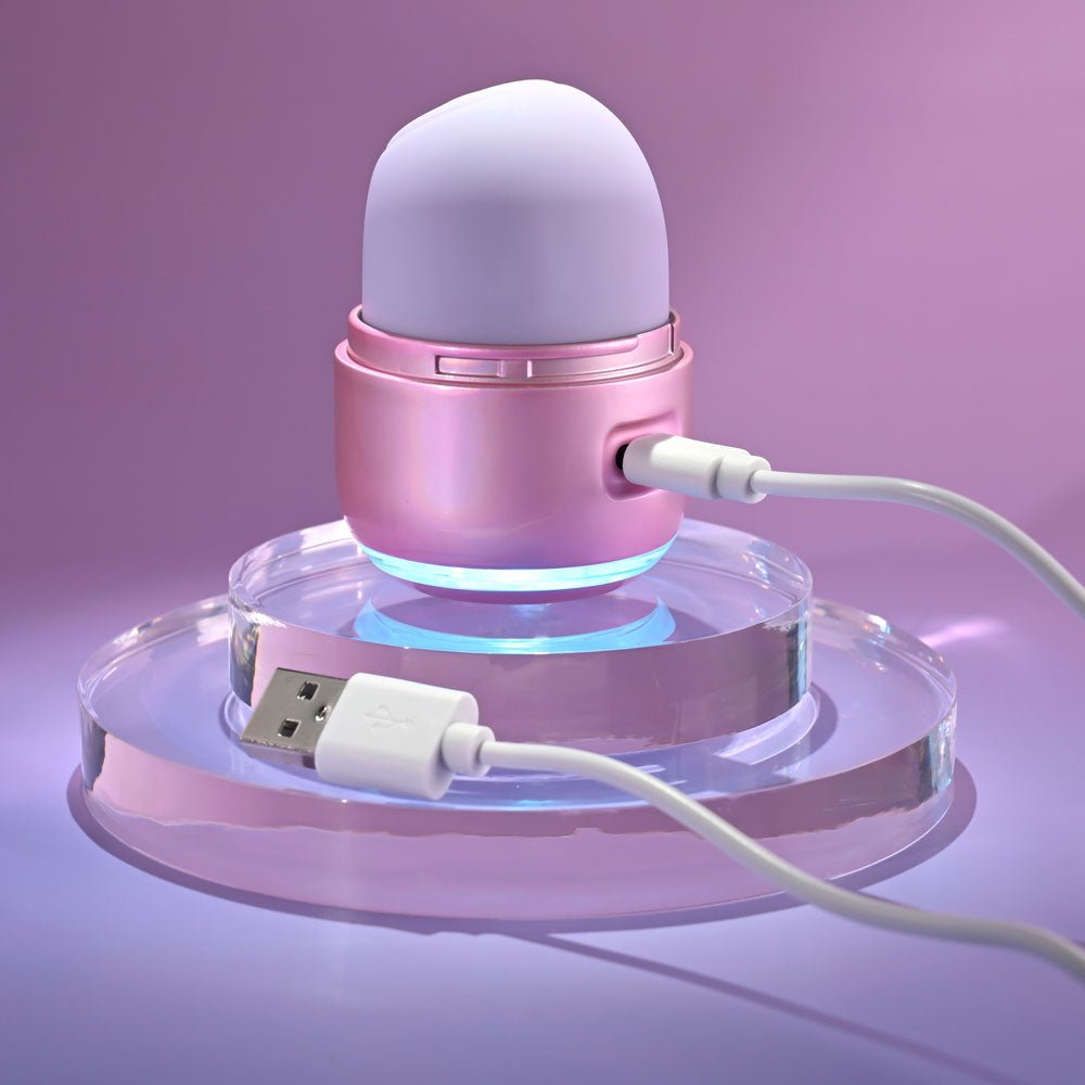 Evolved VACATION VIBES - TAPPING - Pink 8.5 cm USB Rechargeable Tapping Stimulator – Sex toys NZ by Naughtyhut. Discreet delivery nationwide.