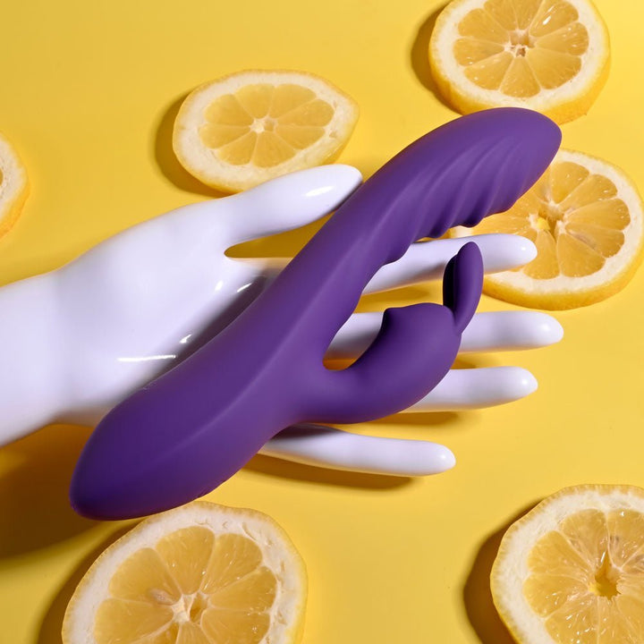 Evolved WAVY RABBIT - Purple 20.6 cm USB Rechargeable Rabbit Vibrator – Sex toys NZ by Naughtyhut. Discreet delivery nationwide.