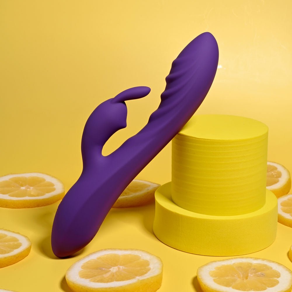 Evolved WAVY RABBIT - Purple 20.6 cm USB Rechargeable Rabbit Vibrator – Sex toys NZ by Naughtyhut. Discreet delivery nationwide.