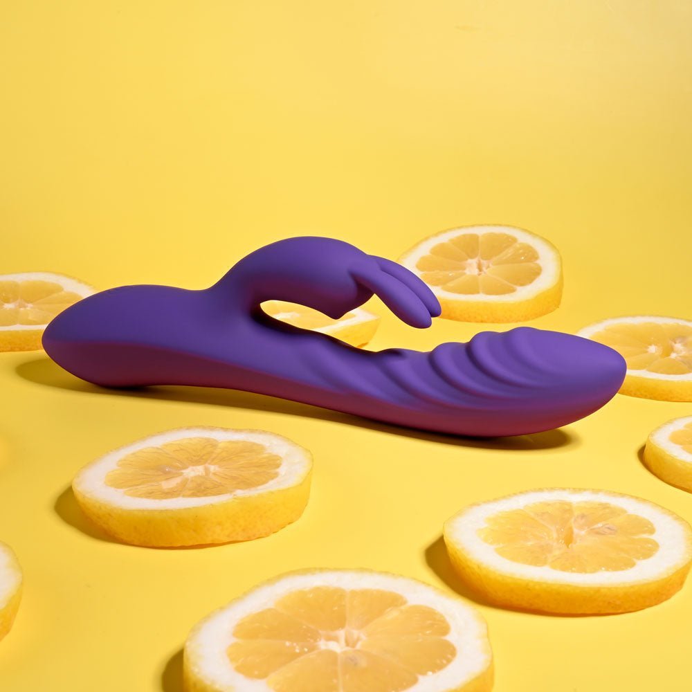 Evolved WAVY RABBIT - Purple 20.6 cm USB Rechargeable Rabbit Vibrator – Sex toys NZ by Naughtyhut. Discreet delivery nationwide.