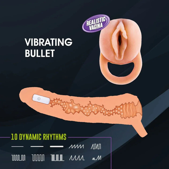 Extendor+ cutaway of the bullet position, inner texture and rhythm chart