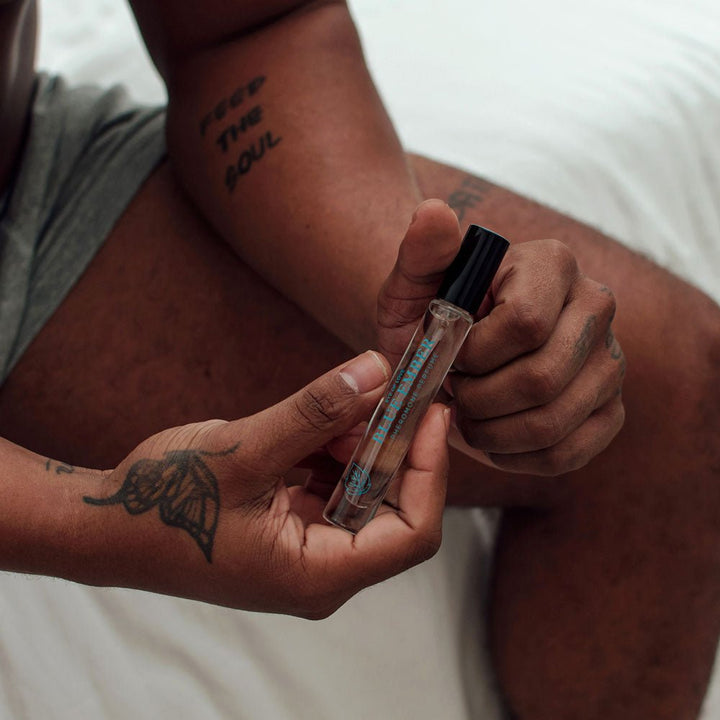 Eye Of Love Love In Bloom Blue Ember Pheromone Cologne - 10ml - Citrus & Cedar Scented Pheromone Cologne for Men to attract Women - 10 ml Spray – Sex toys NZ by Naughtyhut. Discreet delivery nationwide.