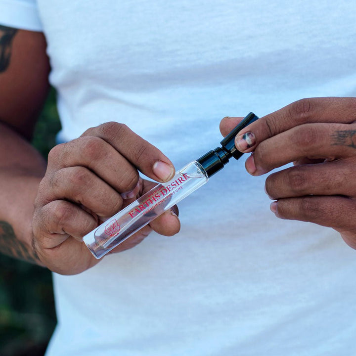 Eye Of Love Love In Bloom Earths Desire Pheromone Cologne - 10ml - Cypress & Bergamot Scented Pheromone Cologne for Men to attract Women - 10 ml Spray – Sex toys NZ by Naughtyhut. Discreet delivery nationwide.