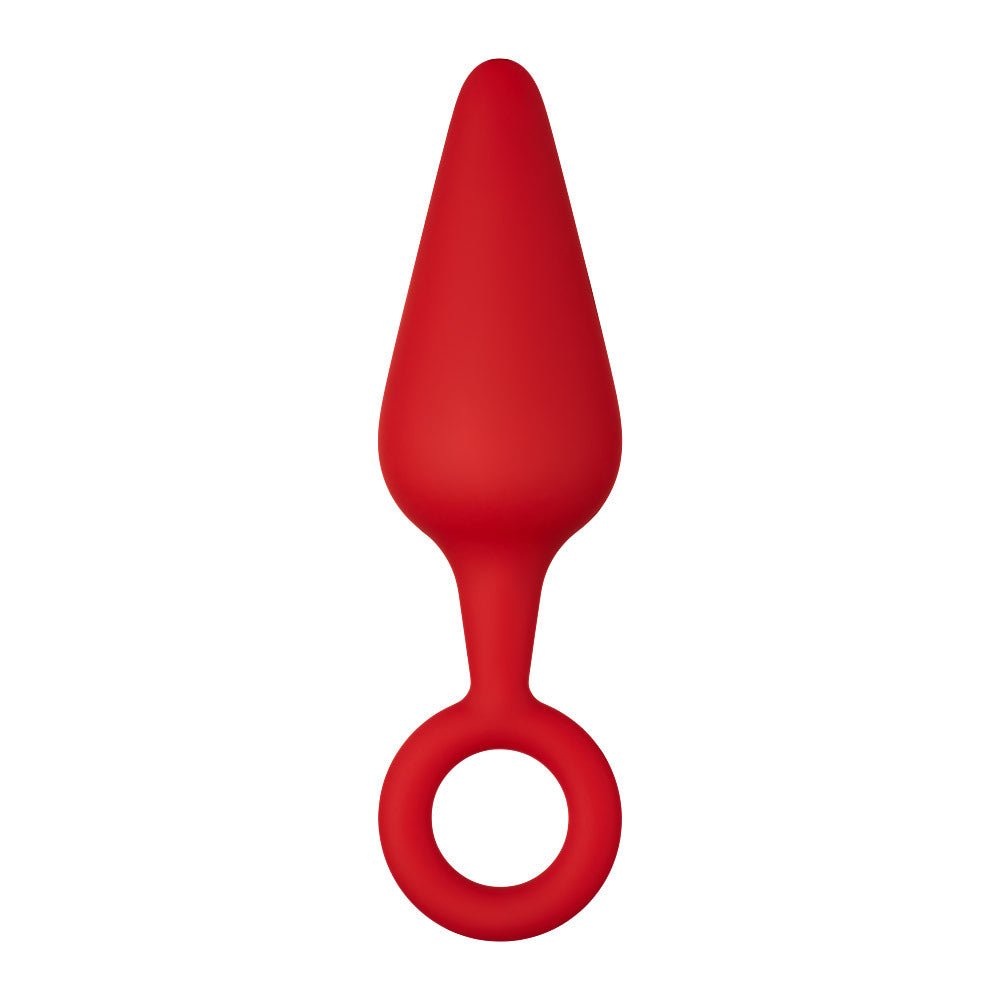 F - 10: SILICONE PLUG W/ PULL RING – Sex toys NZ by Naughtyhut. Discreet delivery nationwide.