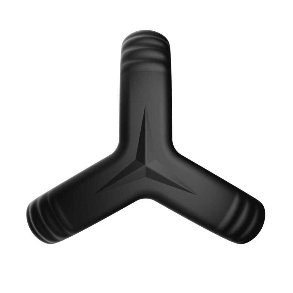 F - 59: Tri Cock & Ball Ring - Black – Sex toys NZ by Naughtyhut. Discreet delivery nationwide.