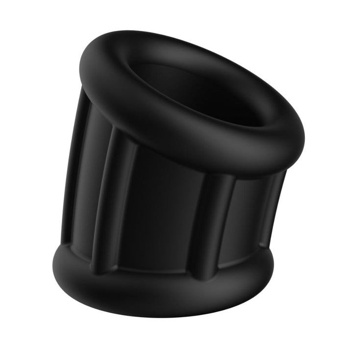 F - 95: Tubular Ball Stretcher - Black – Sex toys NZ by Naughtyhut. Discreet delivery nationwide.