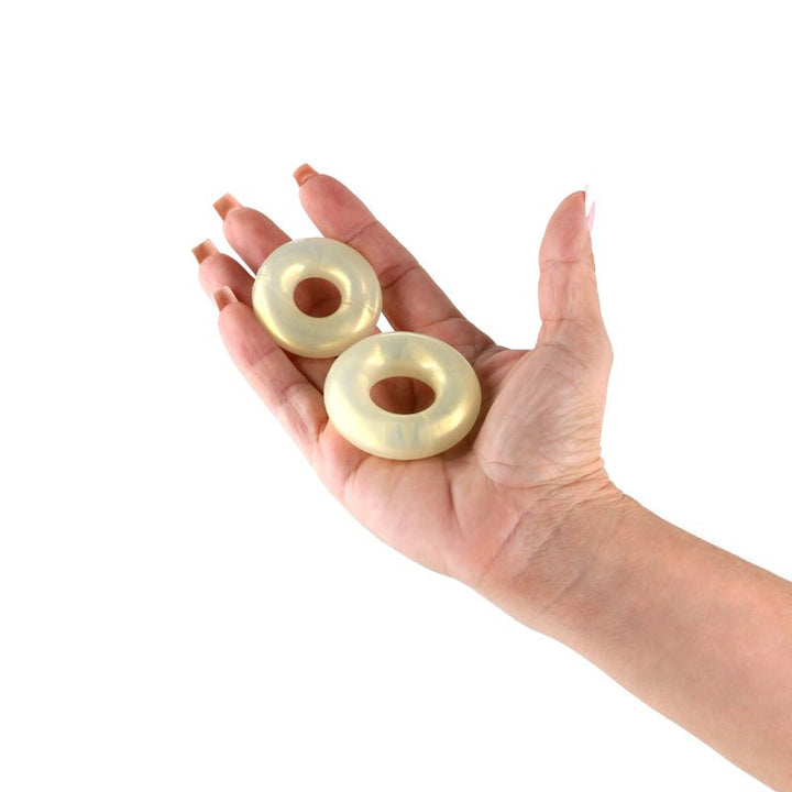 Fantasia - Double Stack - Amber - Amber Cock Rings - Set of 2 Sizes – Sex toys NZ by Naughtyhut. Discreet delivery nationwide.
