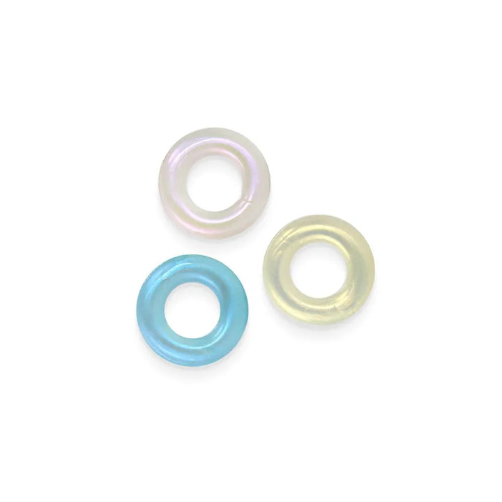Fantasia Stamina Rings, all three coloured rings on white with no packaging