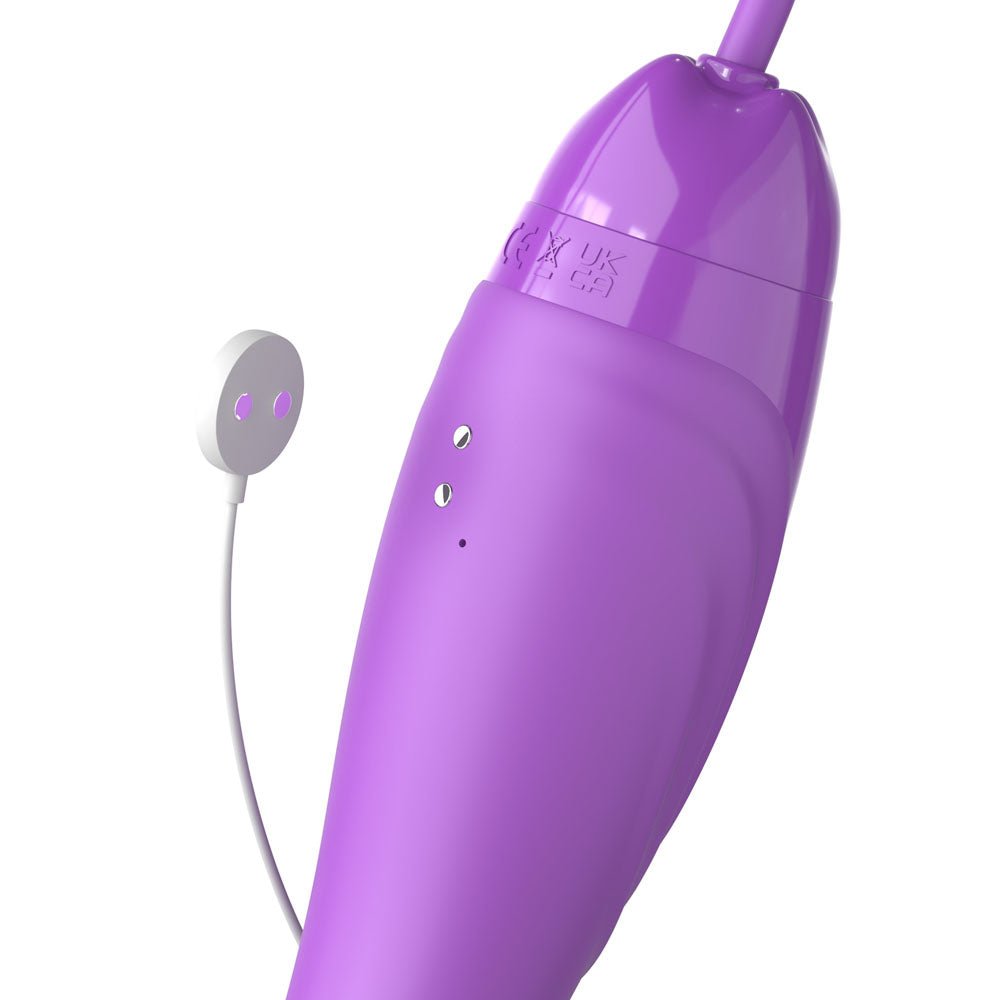 Fantasy For Her Her Ultimate Pleasure Max - Purple USB Rechargeable Vibrator with Flicking Stimulator – Sex toys NZ by Naughtyhut. Discreet delivery nationwide.