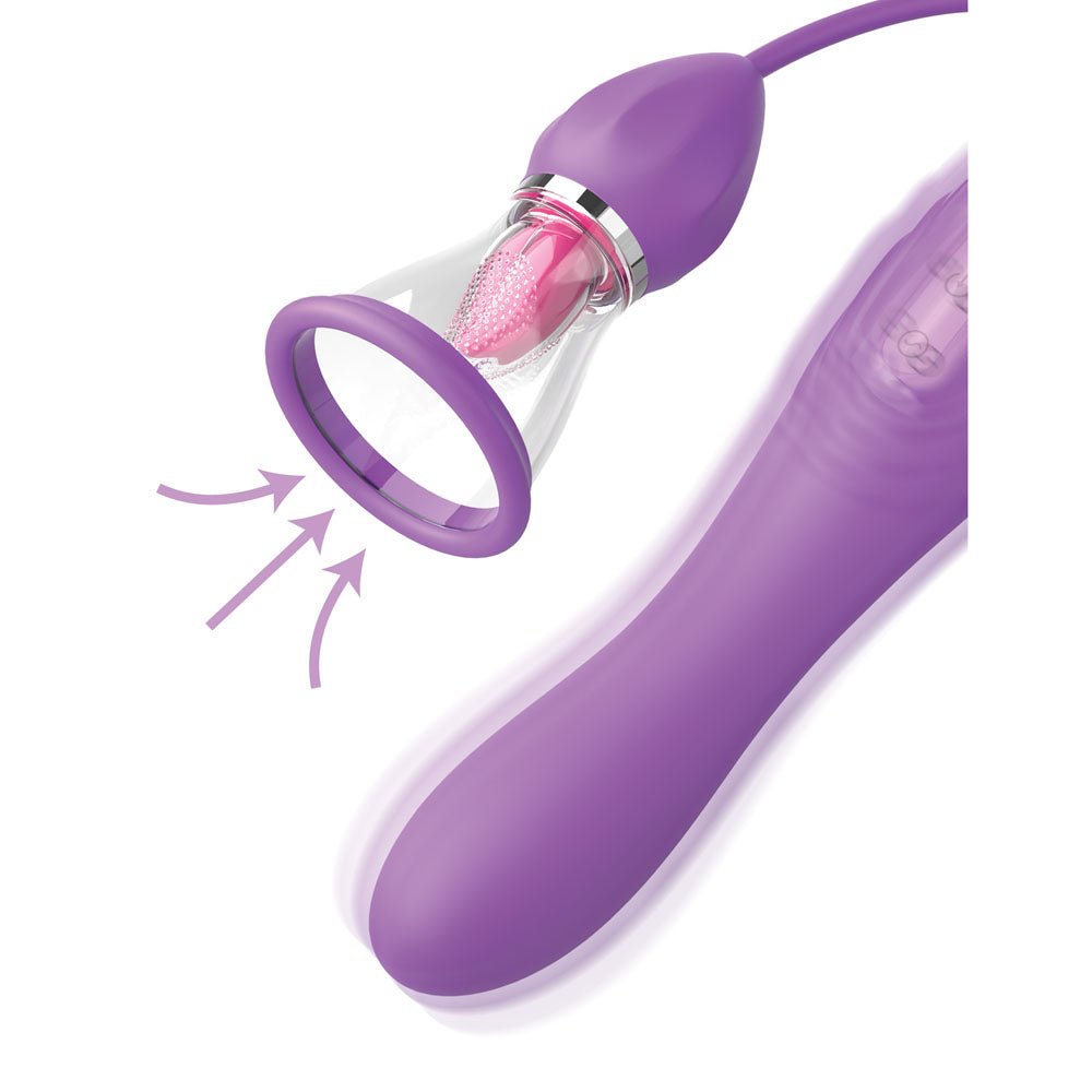Fantasy For Her Her Ultimate Pleasure Max - Purple USB Rechargeable Vibrator with Flicking Stimulator – Sex toys NZ by Naughtyhut. Discreet delivery nationwide.